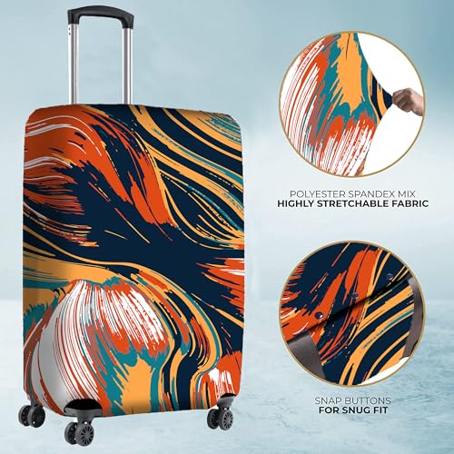 Nasher Miles Polyester 55 (20 Inch) Small Protective Luggage Cover - Ripple - Image 4