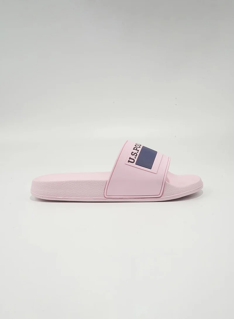 U.S. Polo Assn. Powder U.S. Polo Assn. Nico Women's Slip-On Comfortable Casual Everyday Slide Sandals - Powder for Women | Best Price UAE