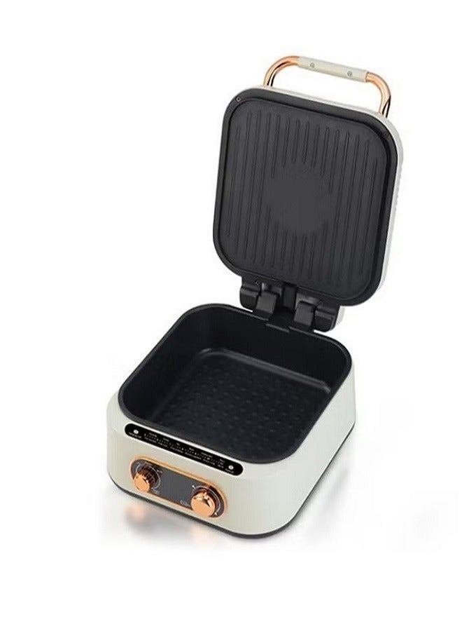 لاك لايش قدر كهربائي متعدد الوظائف مع صينية للخبز، ماكينة فطائر منزلية، طباخ بحركة التحريك للقدر الساخن غير لاصق - Image 3