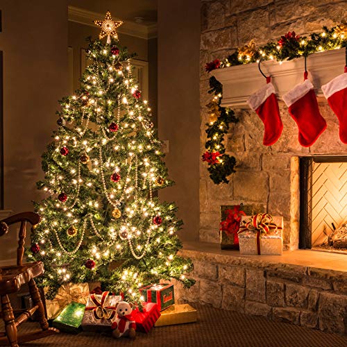 Brightown Battery Operated Christmas Lights 2 Pack 18 Feet 50 LED Clear Mini String Lights with 8 Modes Waterproof Tree Lights for Xmas Outdoor Indoor Holiday Party Garden Decor, Warm White - Image 5