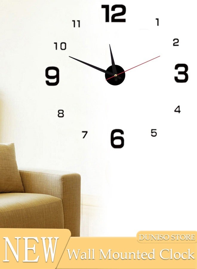 DUNISO Creative Wall Clock, Modern Battery Operated Wall Clocks, Silent Non Ticking Small Analog Clock for Living Room, Office, Home, Bedroom, Kitchen, Bathroom - Image 1