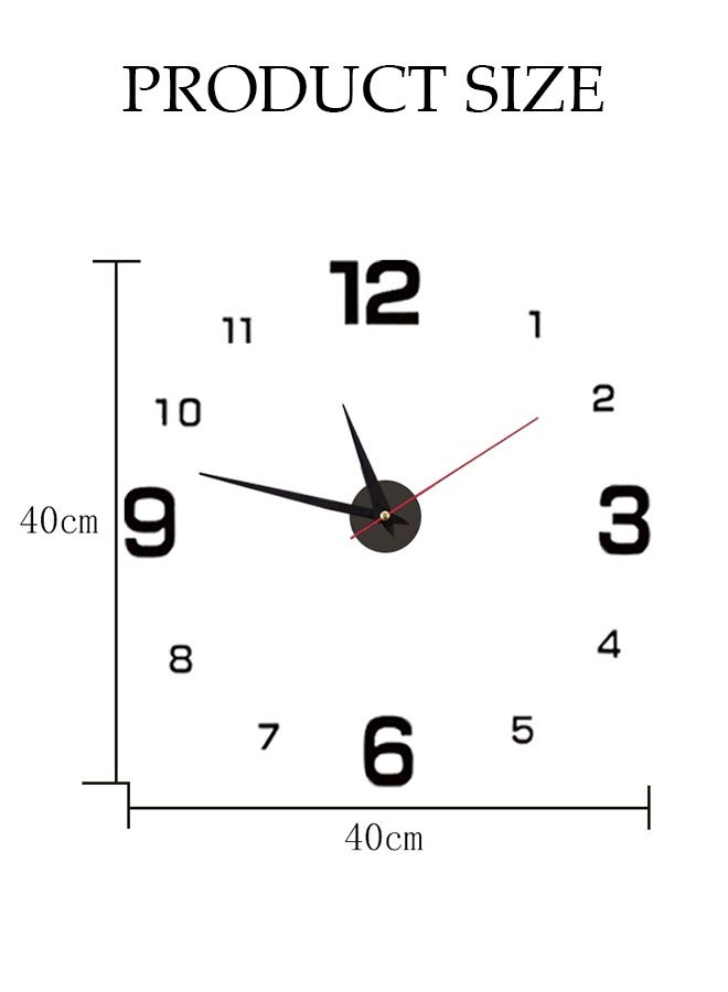 DUNISO Creative Wall Clock, Modern Battery Operated Wall Clocks, Silent Non Ticking Small Analog Clock for Living Room, Office, Home, Bedroom, Kitchen, Bathroom - Image 2