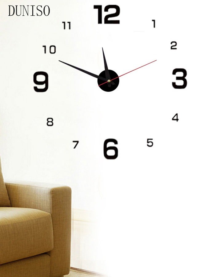 DUNISO Creative Wall Clock, Modern Battery Operated Wall Clocks, Silent Non Ticking Small Analog Clock for Living Room, Office, Home, Bedroom, Kitchen, Bathroom - Image 5