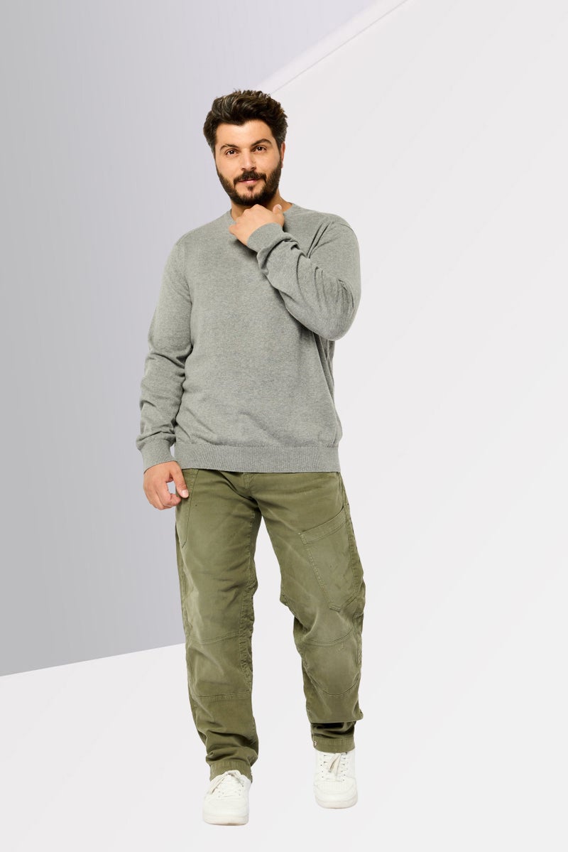 DIESEL Men Straight Fit Jogger Denim Jeans, Olive Green  - Image 2