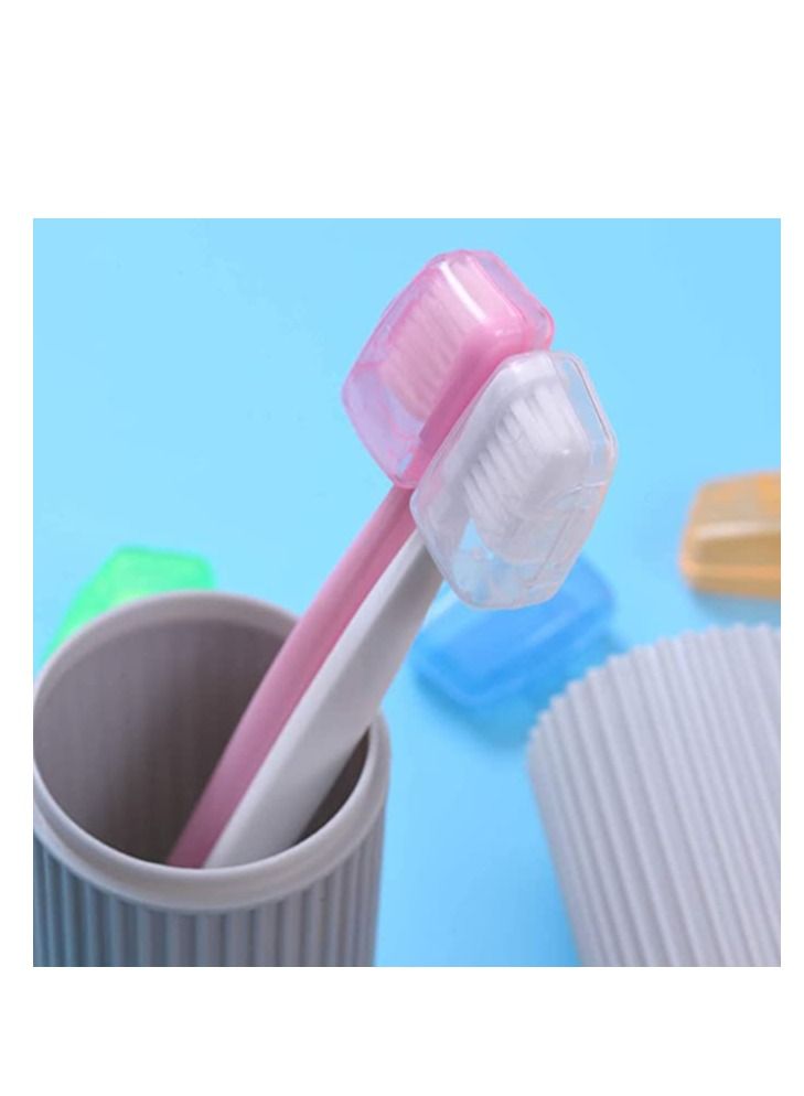 Y&D Toothbrush Covers Head Caps Travel Portable Holder Protective Case Container for Camping Business Trip 20PCS Cover Travel, Home, and School - Image 3
