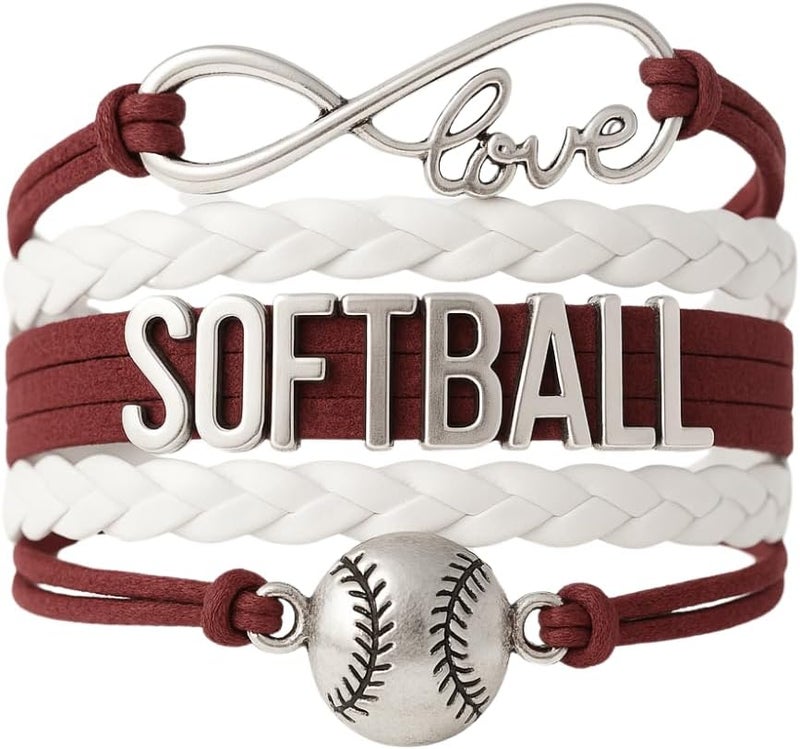 Infinity Collection Infinity Charm Bracelet - Adjustable Softball Jewelry for Players, Teams and Coaches Gifts - Image 1