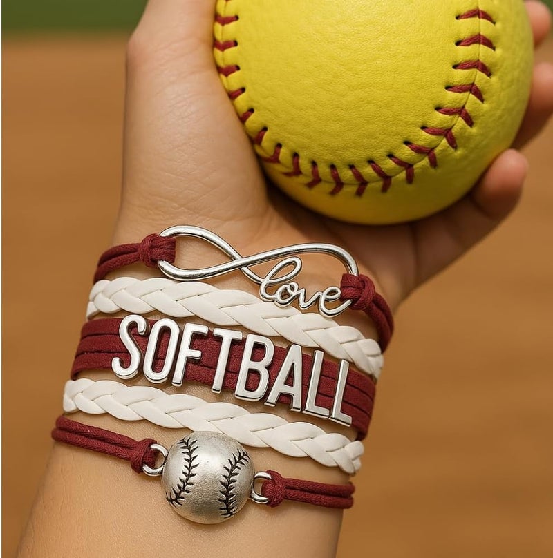 Infinity Collection Infinity Charm Bracelet - Adjustable Softball Jewelry for Players, Teams and Coaches Gifts - Image 3
