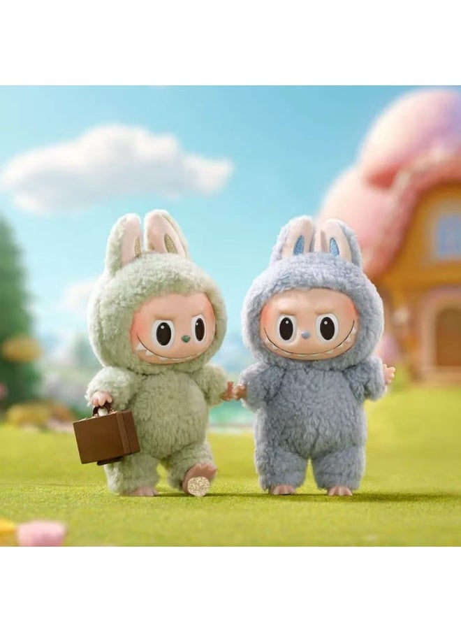 LABUBU LABUBU Generation Of The Motherland Version Of The Macaron Bubble Series Blind Box Vinyl Doll Plush Doll Gift-Specifications:Toffee 1 pcs - Image 4