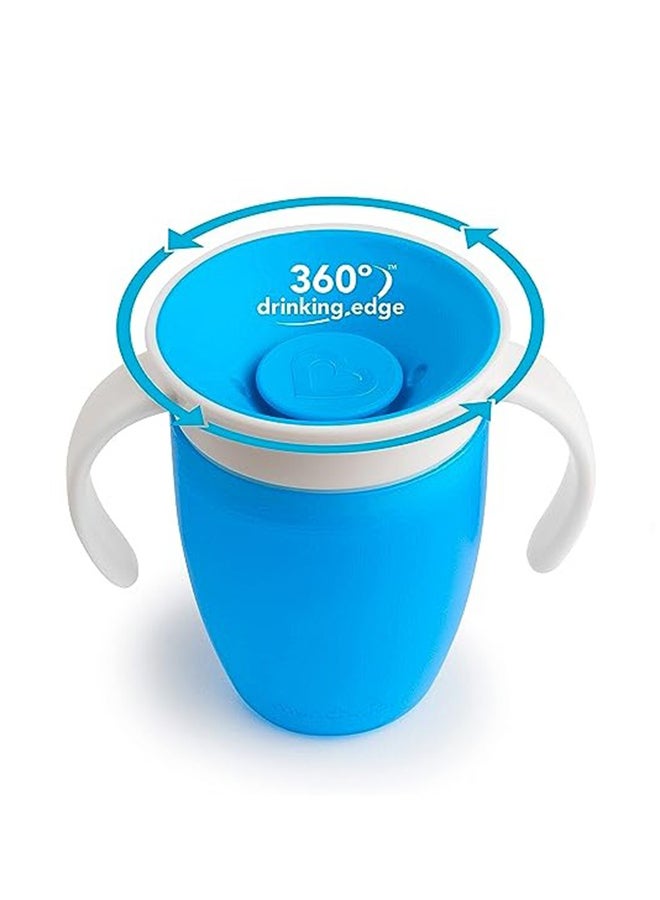 ORiTi 360 Trainer Cup, 7 Ounce, 2 Pack, Green/Blue - Image 3