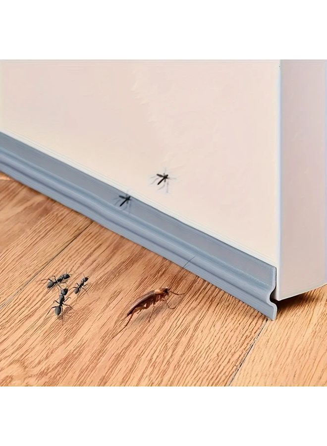 Grey Self Adhesive Soundproof Foam Sealing Strip 10m 32ft Windproof Gap Filling For Windows Doors - Image 2