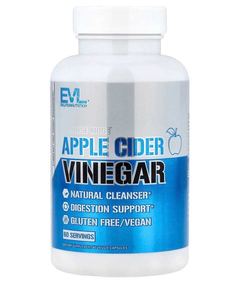 EVLUTION NUTRITION Cleanse Mode® Apple Cider Vinegar 60 Veggie Capsules