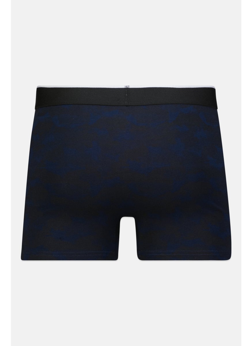 TapouT - Men 3 Pcs Brand Logo Boxer Brief, Navy - Image 1
