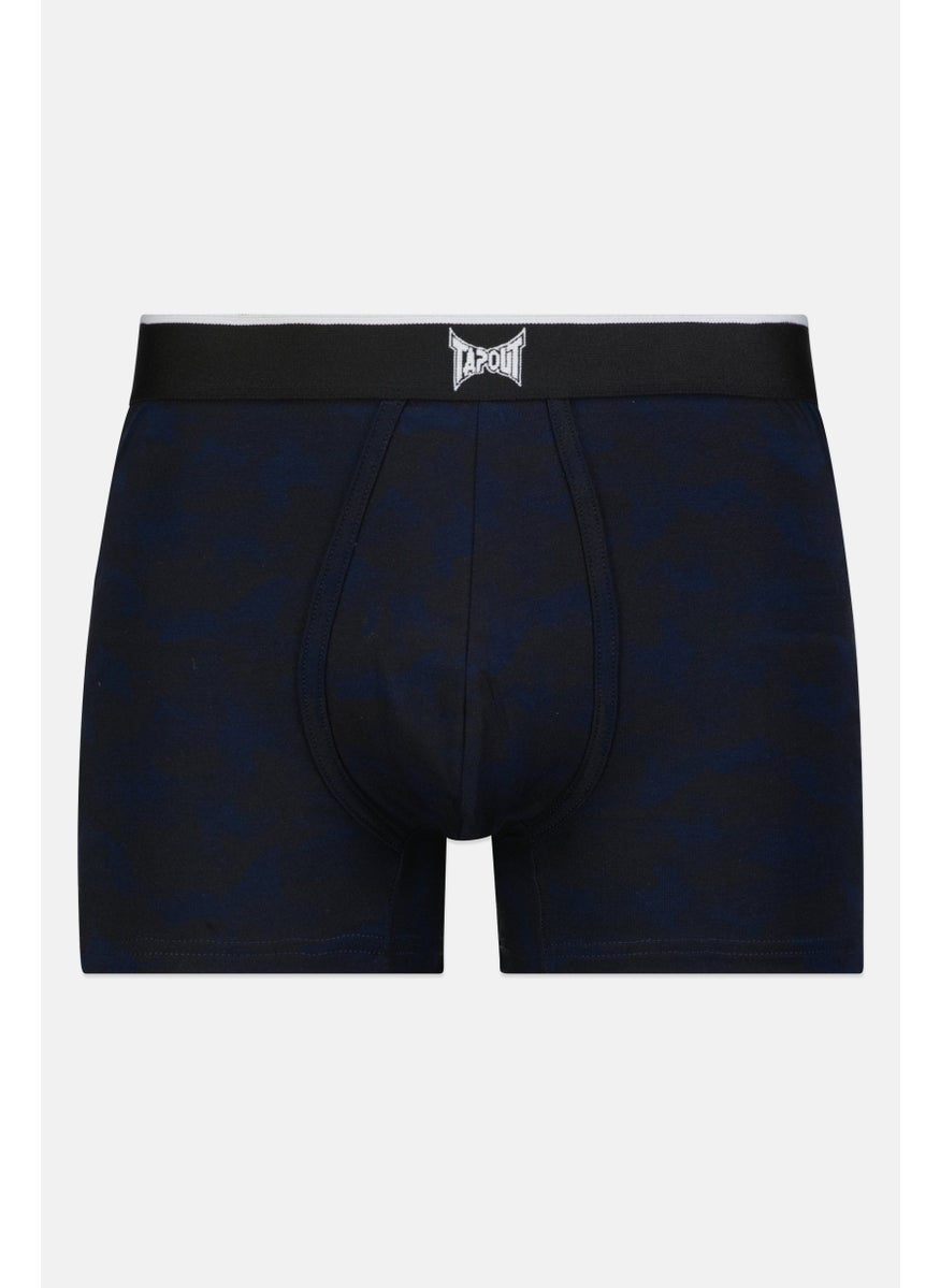 TapouT - Men 3 Pcs Brand Logo Boxer Brief, Navy - Image 1