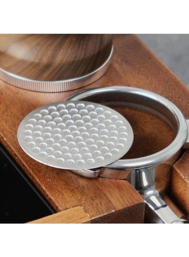 اسبريسو شاشة احترافية من الفولاذ المقاوم للصدأ مقاس 51 مم لقرص الإسبريسو - قرص فلتر قابل لإعادة الاستخدام لتوزيع الماء بالتساوي واستخلاص الإسبريسو النظيف - متوافق مع حاملات المرشح مقاس 51 مم للآلات المنزلية والتجارية - Image 2