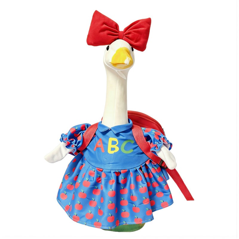 Goose Dress Back to School 3pcs Statue Accessory Party Porch Lawn Decor - Image 1