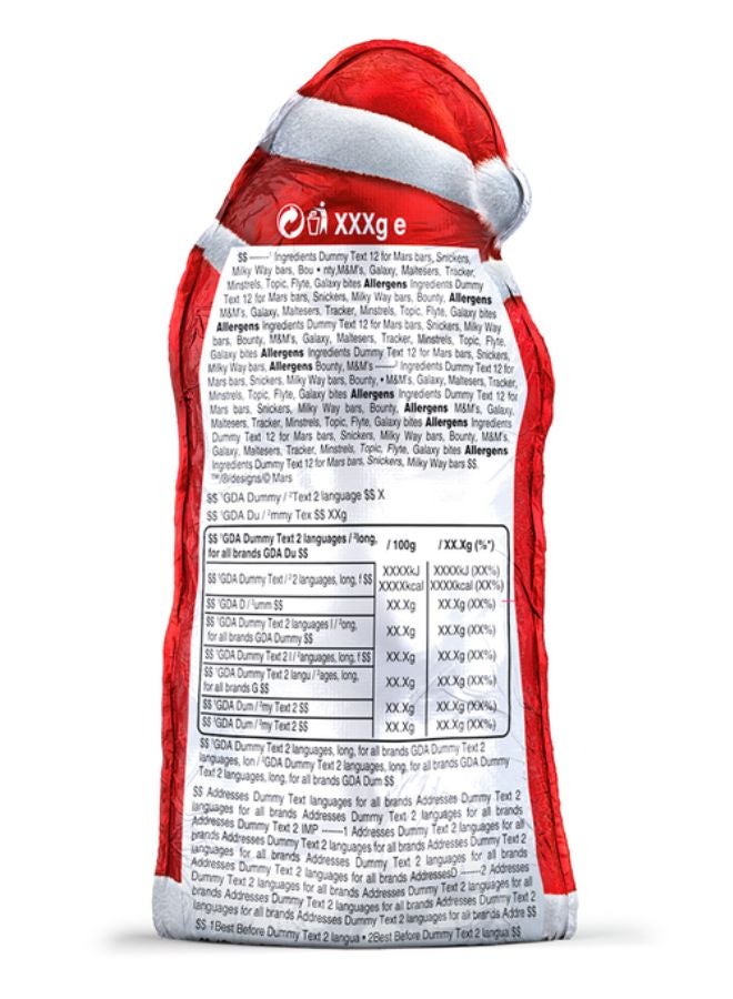 M&M'S Santa Shape Chocolate 100g - Image 2