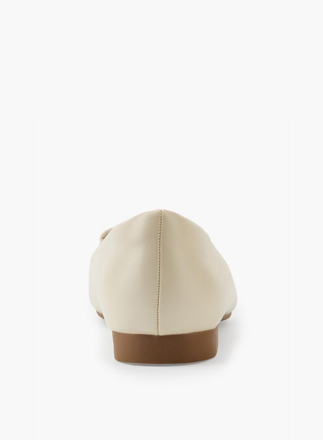 Flora Bella By Shoexpress Bow Detail Ballerina Shoes - Image 4