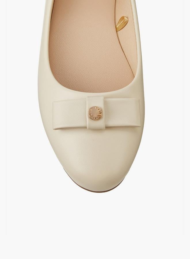 Flora Bella By Shoexpress Bow Detail Ballerina Shoes - Image 5