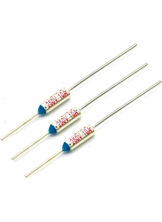 Royal Apex 3 Pcs Temperature Control Circuit Cut Off Thermal Fuse, 10A, Metal Cutoffs for Irons, Hair Dryers, Heaters, Refrigerators etc (10A, 175 Degree Celsius) - Image 1