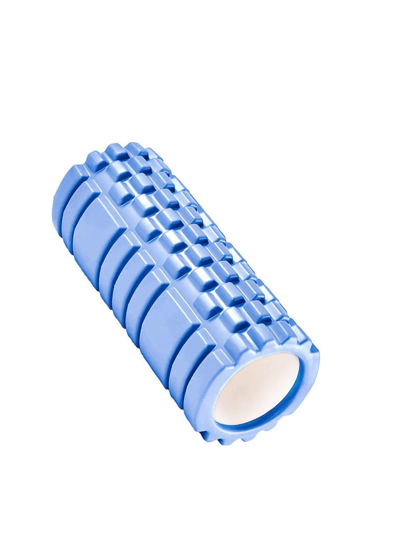 Maston - Yoga Foam Roller Self Massage Exercise, Back, Leg, Body Starching Physical Therapy (33cm L) (Blue) - Image 1