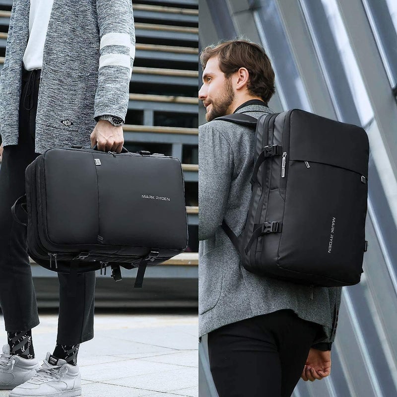 MARK RYDEN Extra Large 40L Travel Backpack, Carry On Backpack, Water Resistant Lightweight Daypack for Flight, Business Backpack Fits 17 Inch Laptop with USB Charger for Men and Women - Image 5