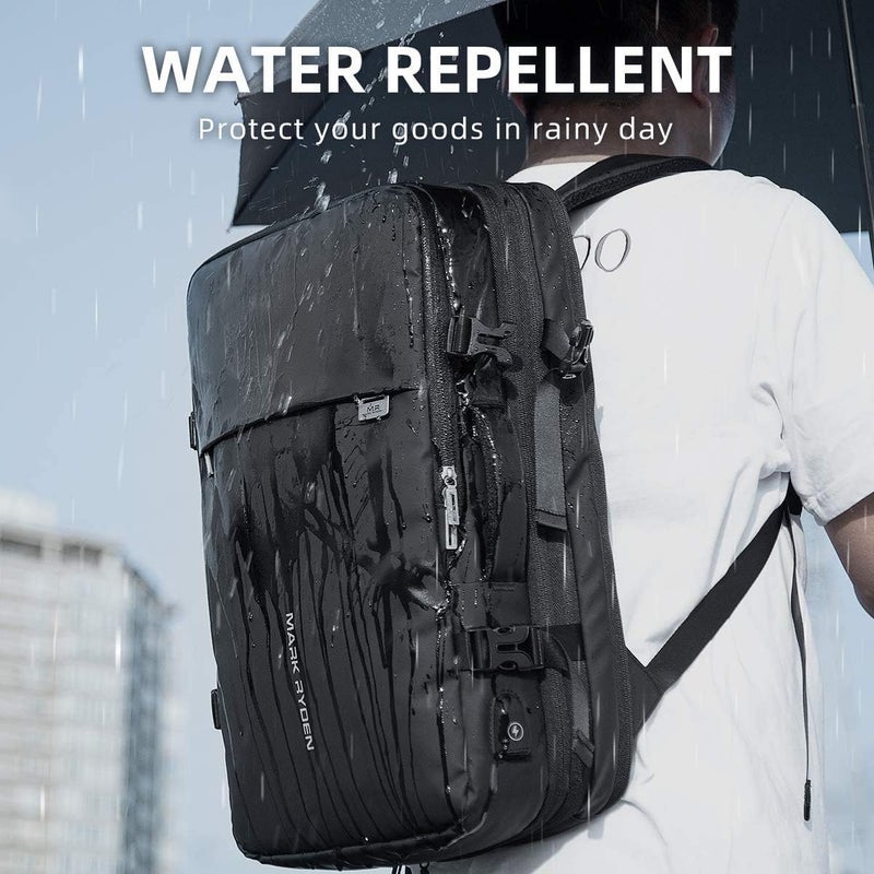 MARK RYDEN Extra Large 40L Travel Backpack, Carry On Backpack, Water Resistant Lightweight Daypack for Flight, Business Backpack Fits 17 Inch Laptop with USB Charger for Men and Women - Image 2