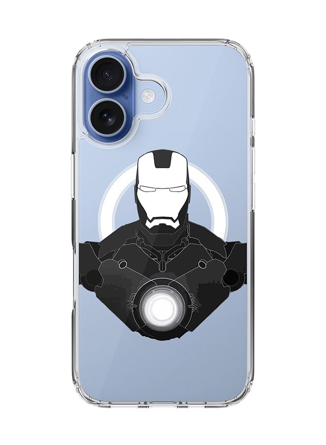 Classic Clear MagSafe Case for iPhone 17 , Hybrid Soft Case Flexible Edges Anti Drop TPU PC Gel Thin Transparent Cover [ Designed for iPhone 17 ] - Iron Man Beam