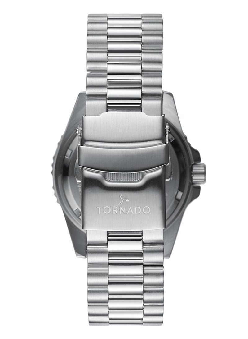 TORNADO Men's Stainless Steel Analog Watch T22001-SBSB - 42x50 mm - Image 3