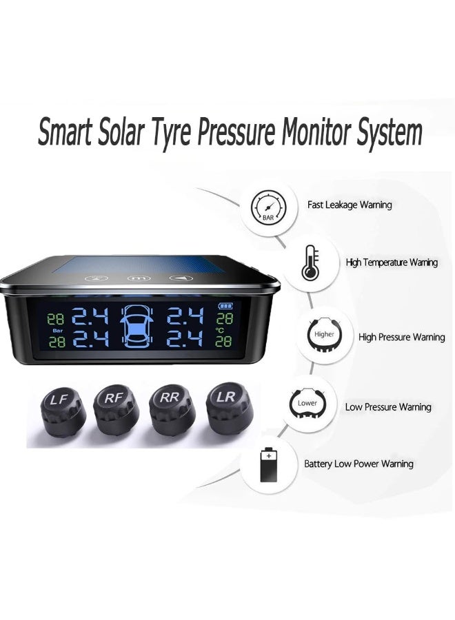 7MD Car Tire Pressure Monitoring System TPMS, Real Time Tire Pressure and Temperature Monitoring, Smart Leak Detection, Vehicle Safety System for Cars SUVs and Trucks - Image 4