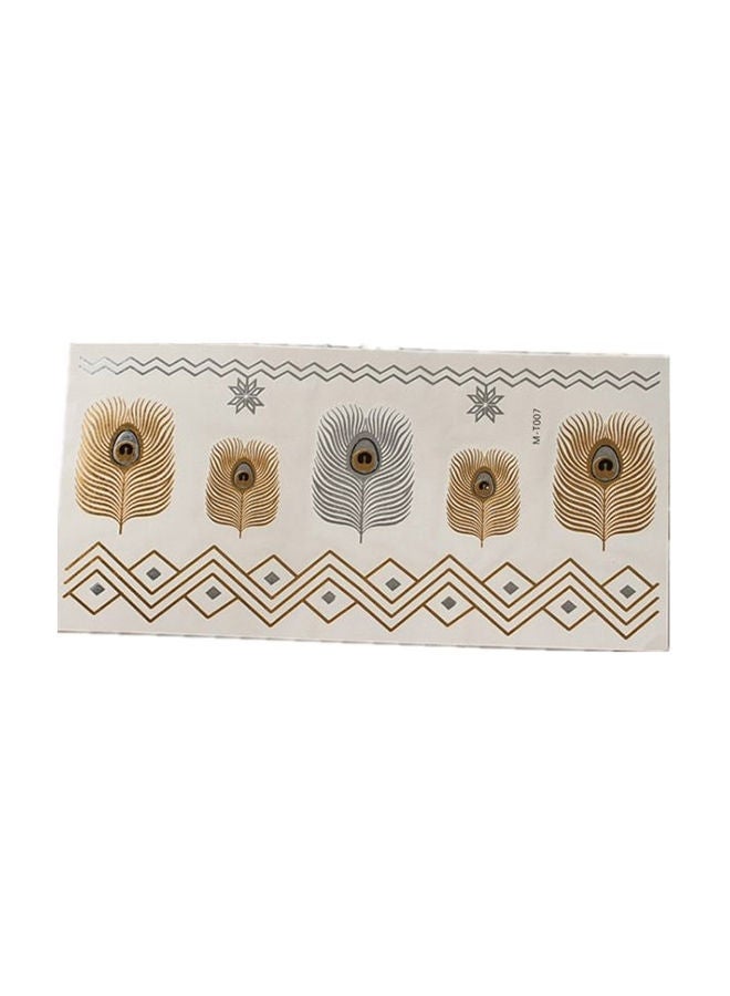 NIBEMINENT Body Art Removable Temporary Tattoos Sticker Multicolour