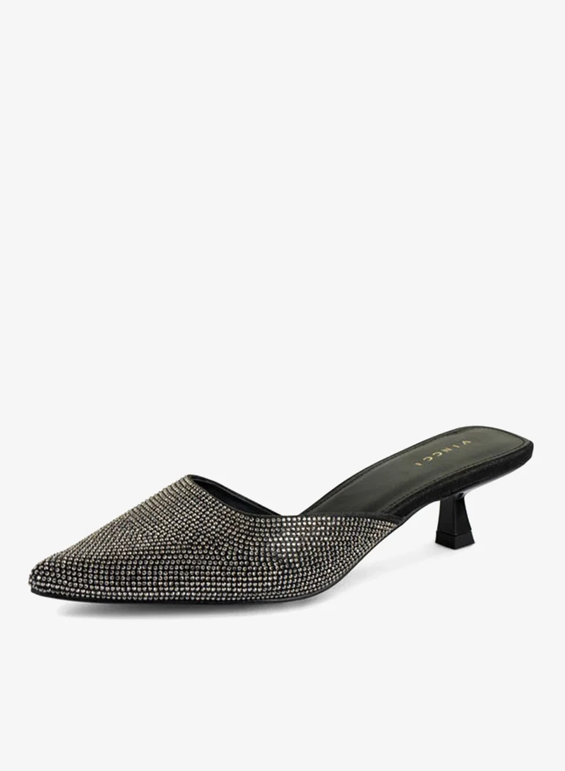 فينتشي مضخات نسائية مدببة إصبع القدم منخفض