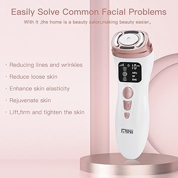 Glomeve Hifu Machine for Face Portable Antiaging Mini Hifu Face Device Heated Up Pro 3 in 1 With HIFU RF EMS Facial Machine Women Neck Chin Eyes - Image 3