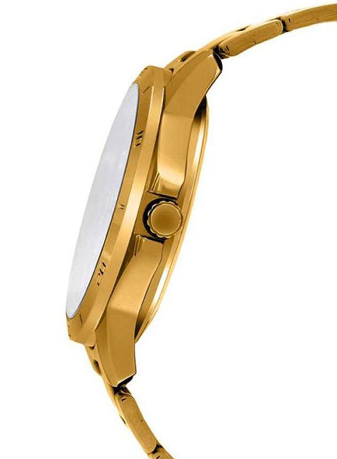 CASIO Men Water Resistant Analog Watch MTP-V004G-9BUDF - 47 mm - Gold - Image 3