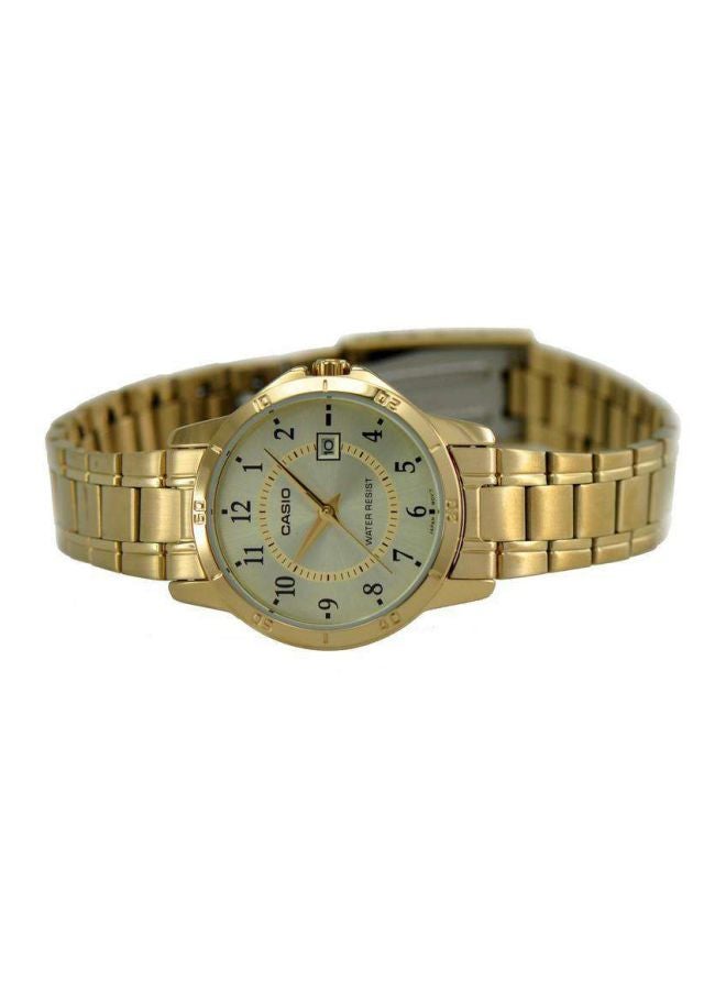 CASIO Men Water Resistant Analog Watch MTP-V004G-9BUDF - 47 mm - Gold - Image 5