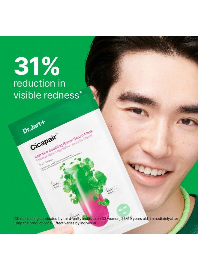 Dr.Jart+ Cicapair™ Sensitive Skin Serum Face Mask For Redness | Sheet Mask | Korean Skin Care, 0.88 Ounce - Image 1