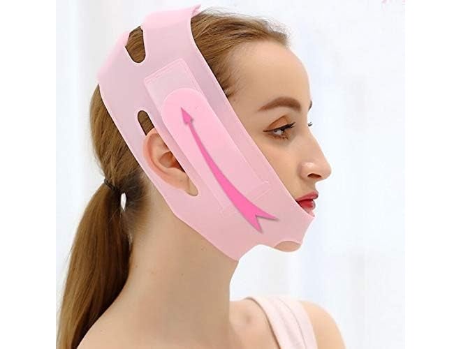 Highyes Silicone V Face Mask for Face Lift | Facial Slimming Bandage for Chin & Cheek | Double Chin Reducer for Women & Men | Skin Tightening Belt for Slim Lift, 1 count (Pro Premium Pink) - Image 3