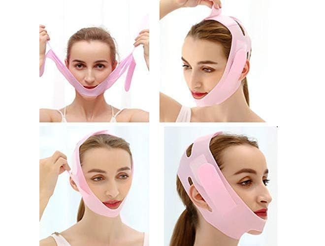 Highyes Silicone V Face Mask for Face Lift | Facial Slimming Bandage for Chin & Cheek | Double Chin Reducer for Women & Men | Skin Tightening Belt for Slim Lift, 1 count (Pro Premium Pink) - Image 5
