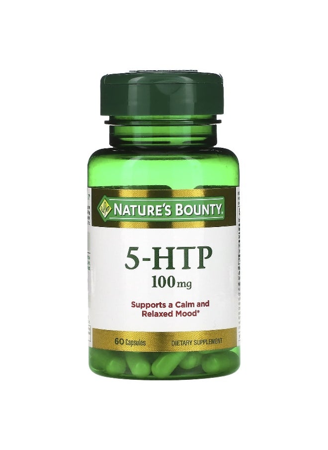 NATURE'S BOUNTY - Nature's Bounty, 5-HTP, 100 mg, 60 Capsules - Image 1