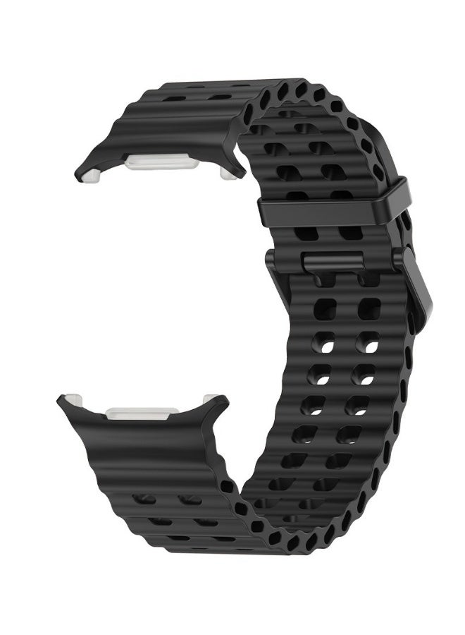 Silicone Sport Strap Bands for Samsung Galaxy Watch 7 Ultra Band 47mm, Breathable Soft Silicone Waterproof Watch Strap - Image 2