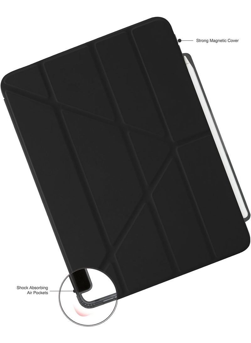 Pipetto Origami No3 Pencil Case for Apple iPad Pro 13 inch Case (2024) M4 Smart Cover with 5 in 1 Stand - Black - Image 4