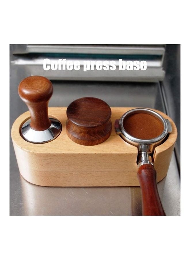 إسكدنيا Coffee Filter Anti-Tamper Bracket,Exquisite and Wooden Coffee Filter Tamper Holder Coffee Tamper Station Prevent Slipping for Coffee Machine Handle Holder, Espresso Tamper Mat Stand Tamper Station - Image 1