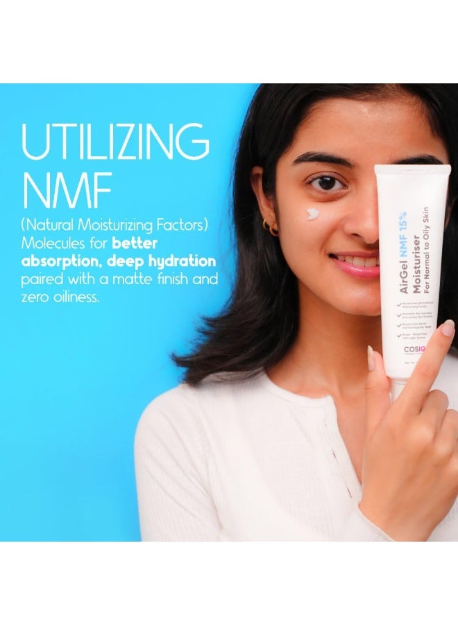"كوز آي كيو" مرطب الوجه Cos-IQ AirGel NMF 15% | سريع الامتصاص وخفيف الوزن للنساء والرجال (100 مل، عبوة من قطعتين) - Image 2