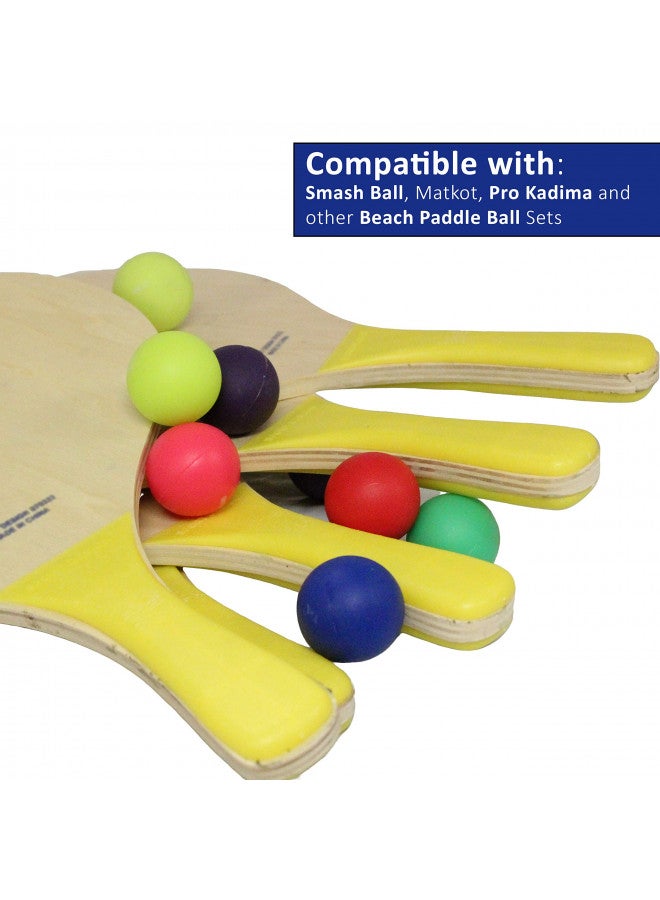 W4W W4W Beach Paddle Ball Replacement Balls Extra Balls for Pro Kadima & Smashball Racket (Set of 7 Balls)  - Image 2