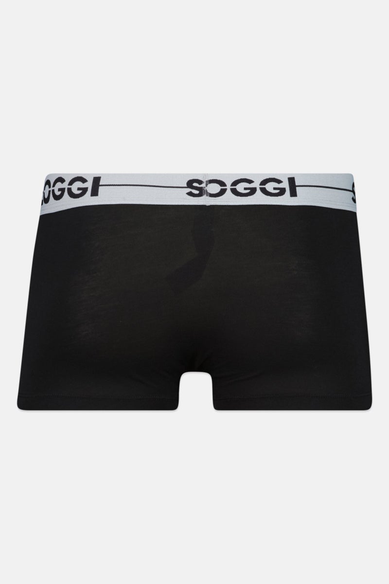 sloggi Men 2 Pieces Brand Logo Underwear Trunks, Black - Image 2