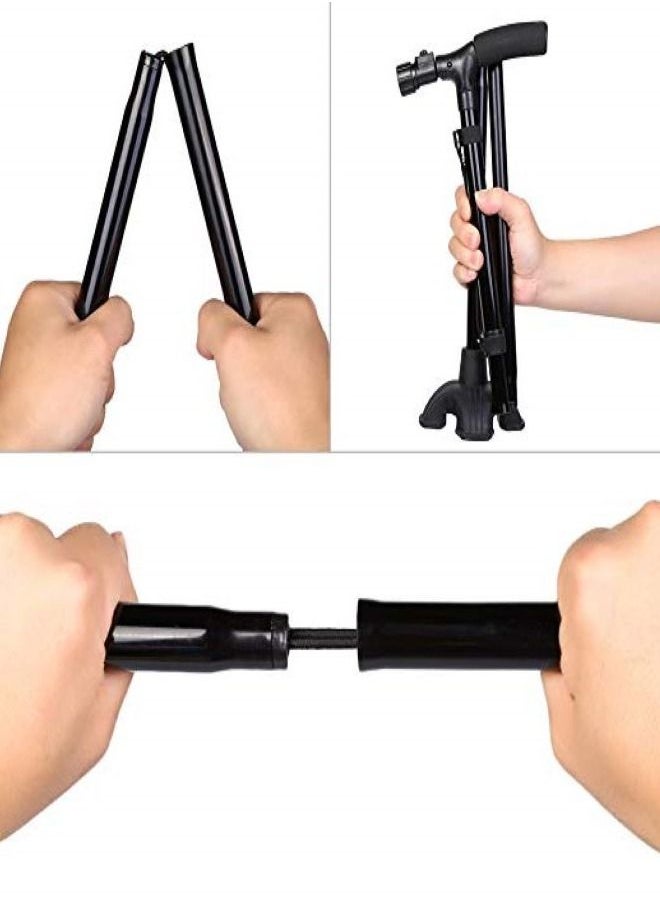 FOLDABLE WALKING CANE/STICK WITH LED LIGHTS