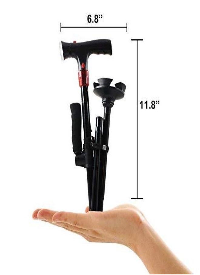 FOLDABLE WALKING CANE/STICK WITH LED LIGHTS