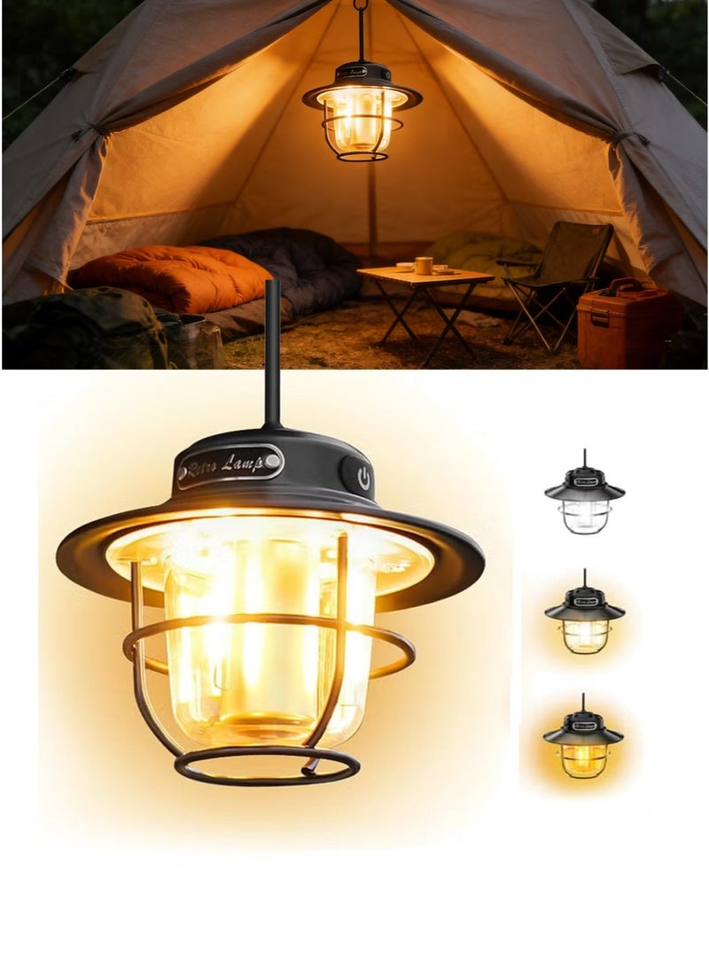 مصباح تخييم قابل لإعادة الشحن، فانوس محمول بقدرة 1000 لومن مع 4 أوضاع إضاءة، ضوء خيمة مقاوم للماء بمعيار IP65 للتخييم والمشي وصالحة للفناء - Image 1