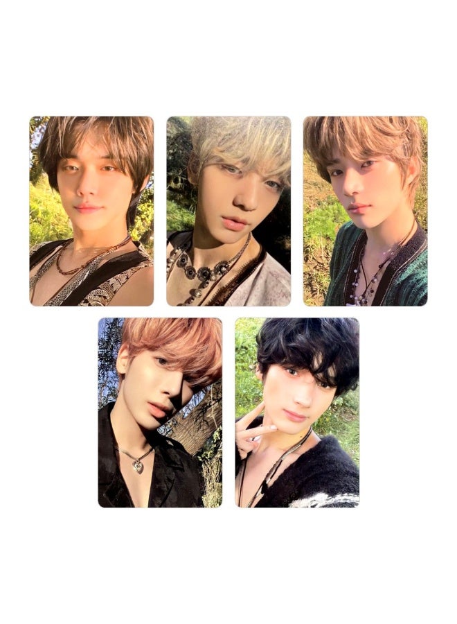 NIBEMINENT 5 Pcs Kpop TXT TEMPTATION Lomo Cards Card For Fans Collection Gifts - Image 1