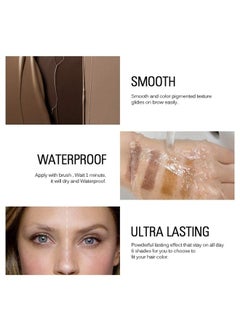Long Lasting Eyebrow Gel with Eyebrow Brushes for Waterproof Eyebrow Makeup, Eyebrow Tint Corrector Kit, Intense Brow Color Pomade Cream 0.2Fl Oz