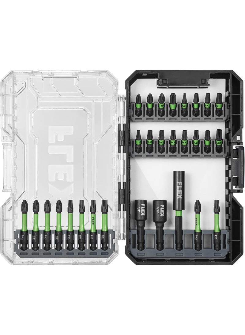 FLEX FLEX STACK PACK 29Piece Impact Driver Bit Set  FAM1010129  - Image 1